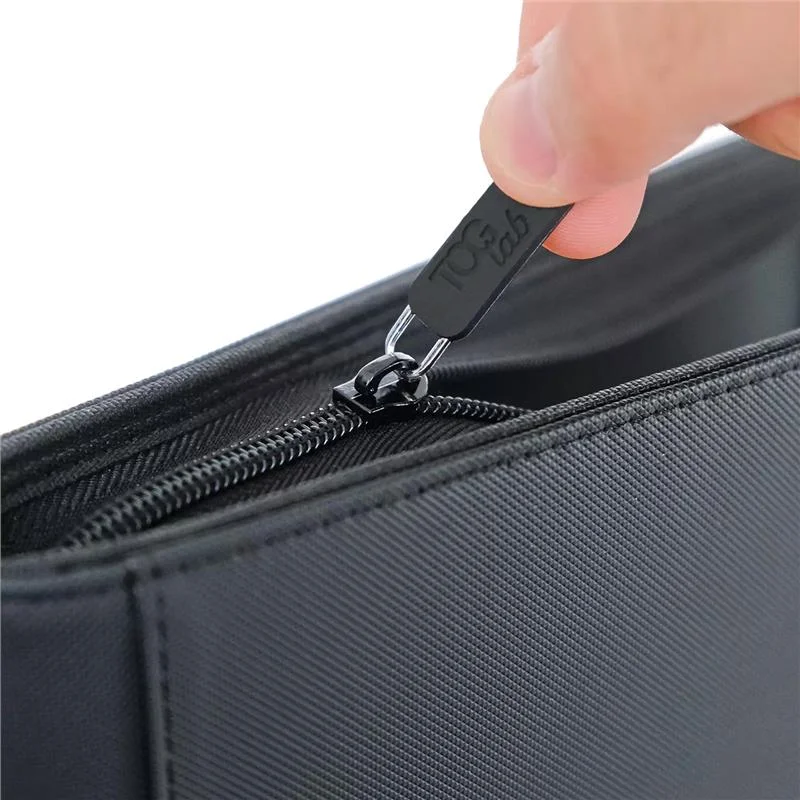 TCGLab 4-Pocket Zippered Toploader Binder (112 Toploaders) - Black